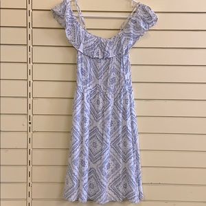 Off-shoulder bohemian flowy dress